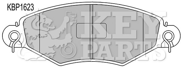 KEY PARTS Комплект тормозных колодок, дисковый тормоз KBP1623